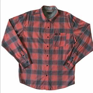 Ocean Current Gingham Button Up Long Sleeve Shirt